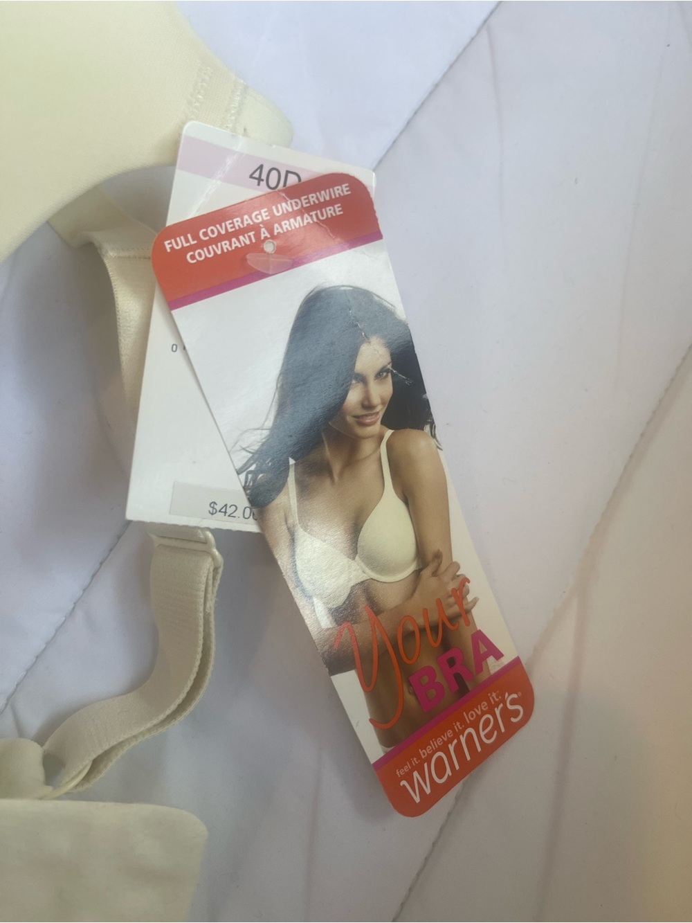 Warner's Women's Full Coverage Underwire Bra - Ivory/Cream